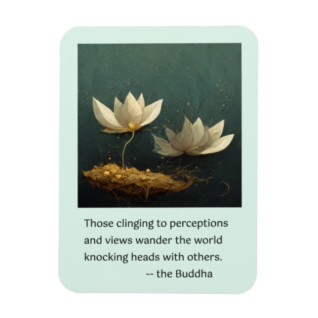 Buddha-citat om personer med åsikter magnet (Vertikal)