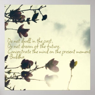 Buddha-citat på klippet poster