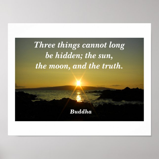 Buddha-citat Poster (Framsidan)