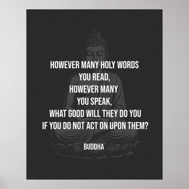 Buddha-citat Poster (Framsidan)