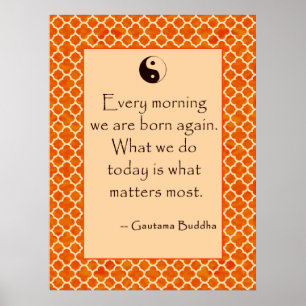 Buddha-citat varje morgon.... Poster