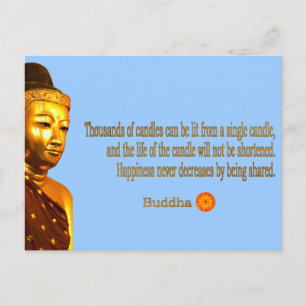 Buddha-citatet - vägen är inte i himlar ... vykort