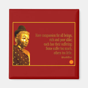 Buddha citationstecken~ har medkänsla magnet