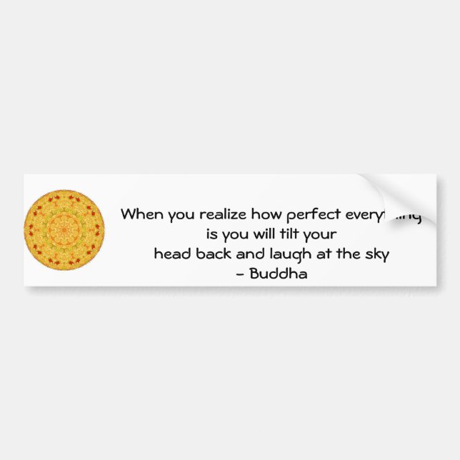 Buddha citationstecken - när du realiserar hur bildekal (Framsidan)