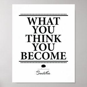 Buddha citationstecken poster