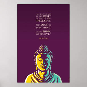 Buddha citationstecken: Vara besvärad är allt Poster