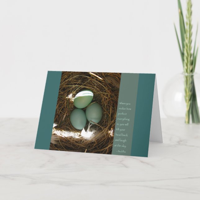 Buddha citationsteckenkort kort (Framsida)