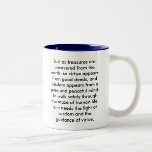 Buddha citationsteckenmugg Två-Tonad mugg