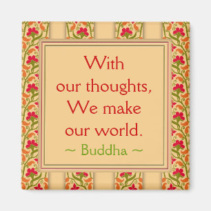Buddha citerar den Motivational magneten för ~ Magnet