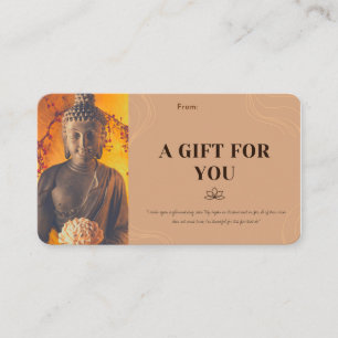 Buddha citerar en gåva till dig Personlig Gift Visitkort