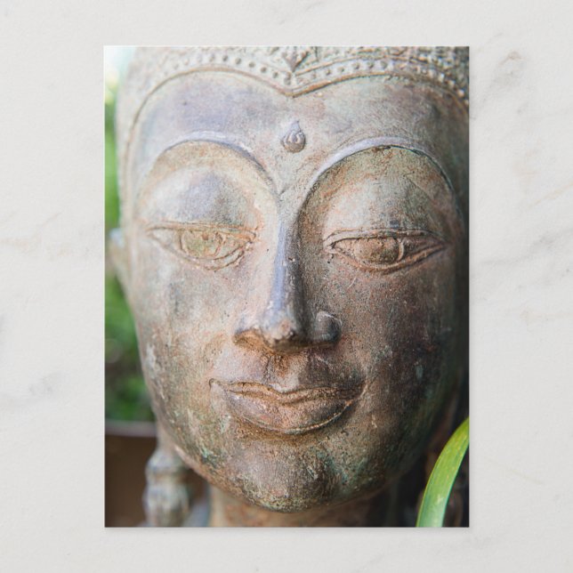 Buddha Close Up Vykort (Framsida)