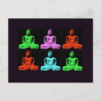 Buddha Collage Vykort