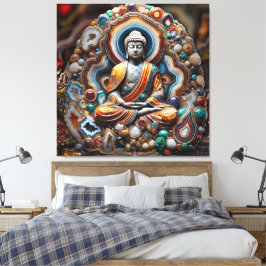 Buddha-Core-Geode Canvastryck