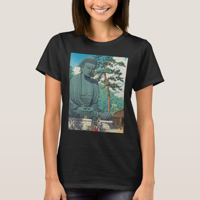 Buddha Daibutsu-staty Buddhism Zen-meditation T Shirt (Framsida)