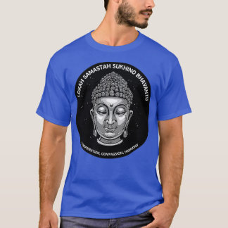 Buddha Dalai Lama Lokah Samastah Sukhino Bhavantu T Shirt