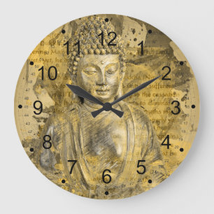 Buddha de nobla sanningarna stor klocka