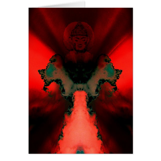 Buddha definierade hälsningskort (Framsidan)