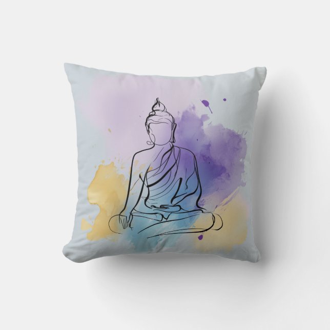 Buddha Dekorativ kudde | Zen Meditation (Framsida)