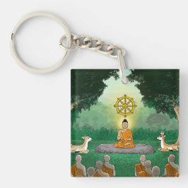 Buddha, Dharma, Sang Acrylic Keychain
