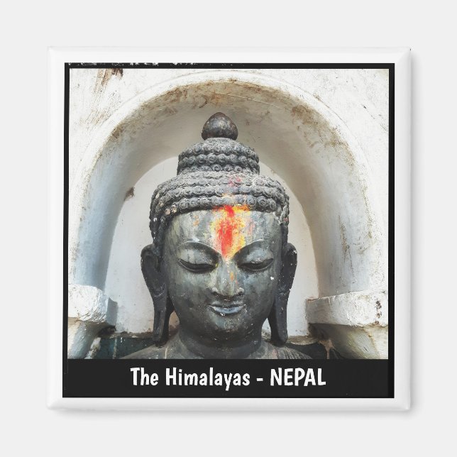 Buddha, Dharma, Sangha - Nepal Magnet (Framsidan)