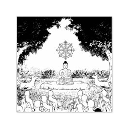 Buddha, Dharma, Sangha Self-inking Frimärke Självfärgande Stämpel