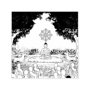 Buddha, Dharma, Sangha Self-inking Frimärke Självfärgande Stämpel