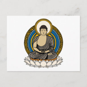 Buddha Dhyana Mudra Vykort