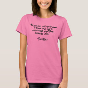 Buddha Enlighten citattecken T-Shirt
