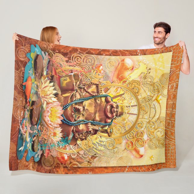 BUDDHA ENLIGHTEN ONE FLEECE BLANKET (På plats)