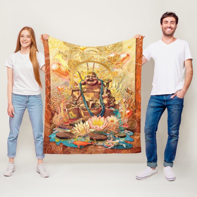 BUDDHA ENLIGHTEN ONE FLEECEFILT (På plats)