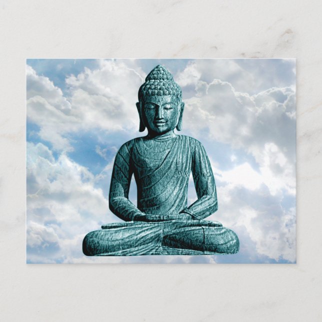 Buddha Ensam - vykort för Vågrät (Framsida)
