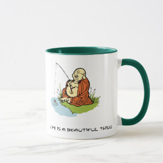 Buddha fiske mugg