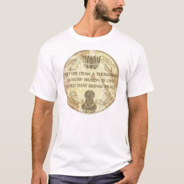 Buddha fördjupningord tee shirt