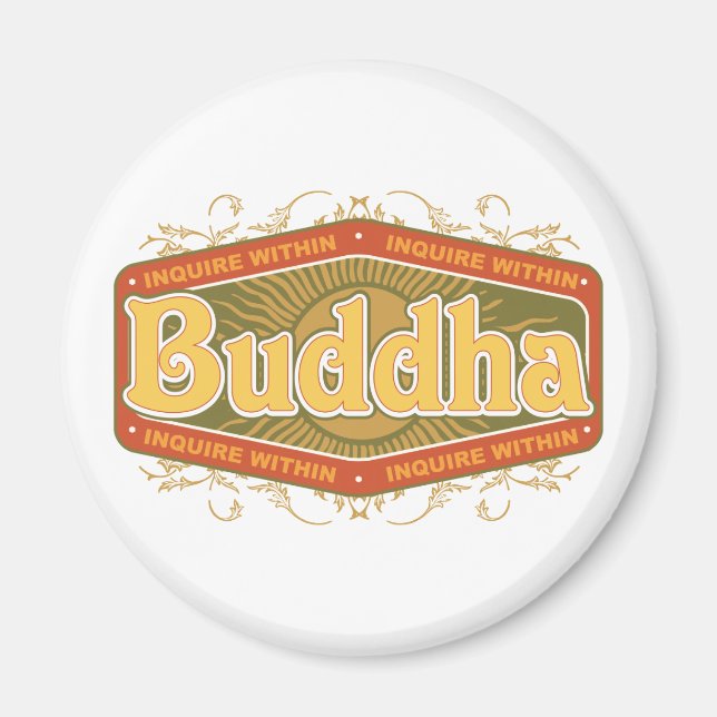 Buddha-fråga inom magnet (Framsidan)