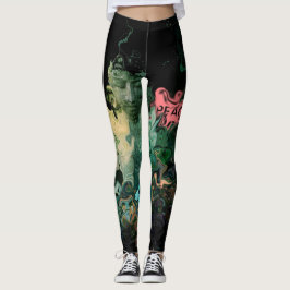 Buddha fredSerenity som lugnar färgkvinnor Leggings