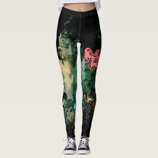 Buddha fredSerenity som lugnar färgkvinnor Leggings