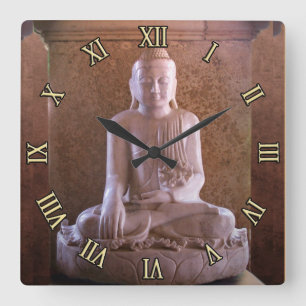 Buddha Fyrkantig Klocka