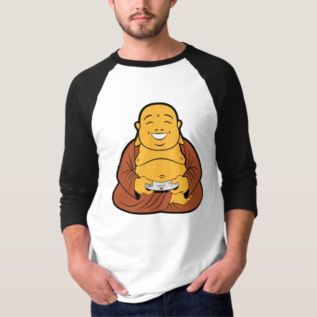 buddha gamer tee shirt (Framsida)