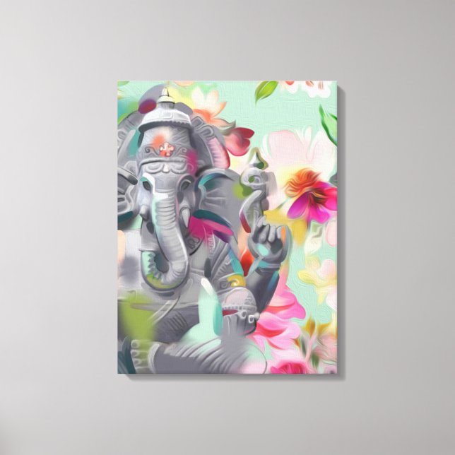 Buddha Ganesha Art-utskrift på Canvas (Framsida)