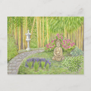 Buddha Garden-vykort Vykort