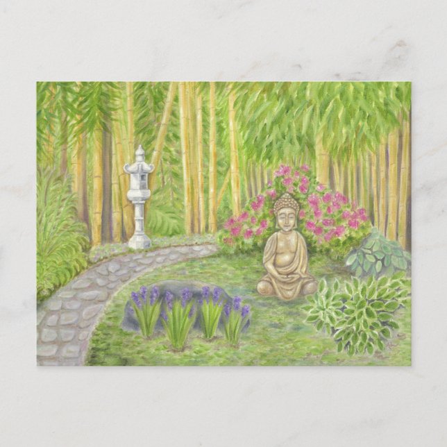 Buddha Garden-vykort Vykort (Framsida)