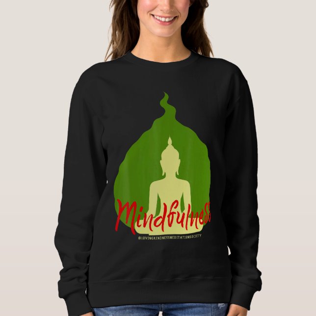 Buddha Gautama Mindfulness Peace Loving Kindness M T Shirt (Framsida)