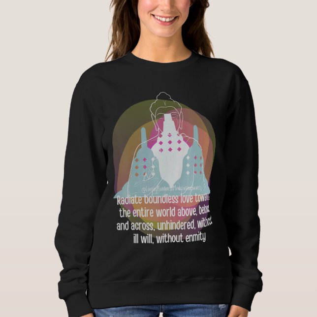 Buddha Gautama Mindfulness Peace Loving Kindness M T Shirt (Framsida)