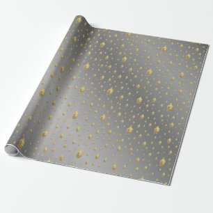 buddha, golden + buddha, asiska mönster, glansig presentpapper