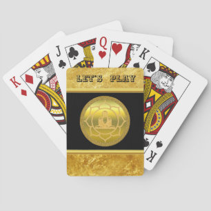 Buddha gör yoga meditation andlig guld foil kortlek