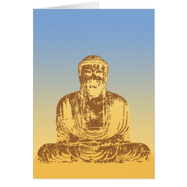 Buddha Graphic Hälsningskort (Framsidan)