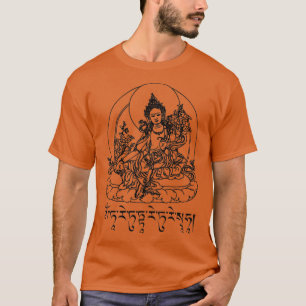 Buddha-Grönt Tara Mantra Tibetan Buddhism Vajrayan T Shirt