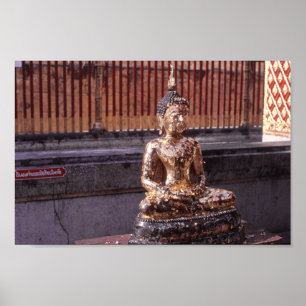 Buddha Guld Löv Poster