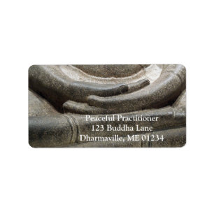 Buddha Hand Mudra Meditationsställning Adressetikett