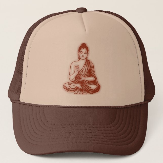 Buddha hatt truckerkeps (Framsida)